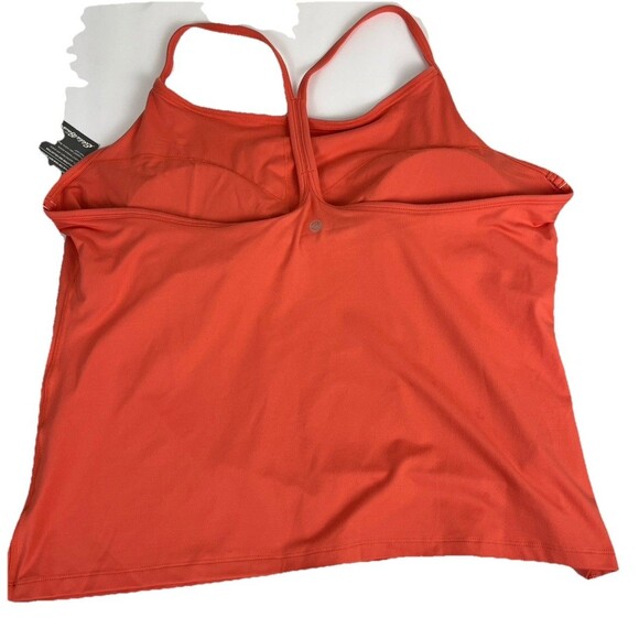 Eddie Bauer Tank Top Cami Shelf Bra Y Back Moisture Wicking Odor Control XXL NWT - Picture 2 of 10